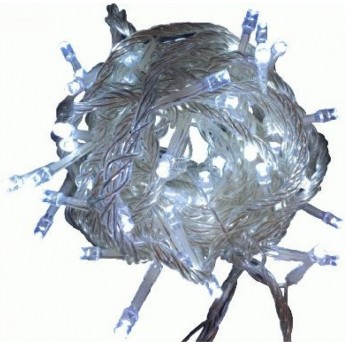 Гирлянда ECOLA LED N2RV03ELC 220V IP20 Бахрома 3x0.5м 80Led 4000K, 8 режимов, прозр.провод с вилкой