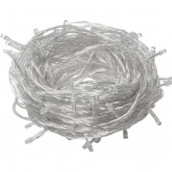 Гирлянда ECOLA LED N4YV06ELC 220V IP44 Нить 6м 100Led 4000K, 8 режимов, прозр.провод с вилкой