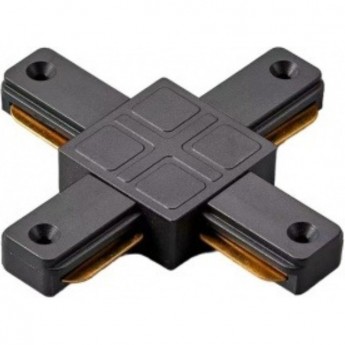 Х-коннектор (соединитель) ECOLA TRC5 для шинопровода черный