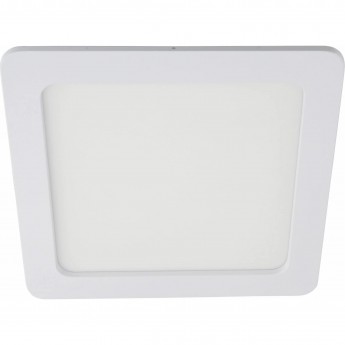 Квадратный даунлайт встраиваемый ECOLA LED DOWNLIGHT 2022 DQRD20ELC с креплением под любое отверстие (50-210mm) 20W 220V 6500K 230x20